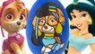 Disney Princess Jasmine x Paw Patrol Skye Giant Play Doh Surprise Egg Opening on DCTC