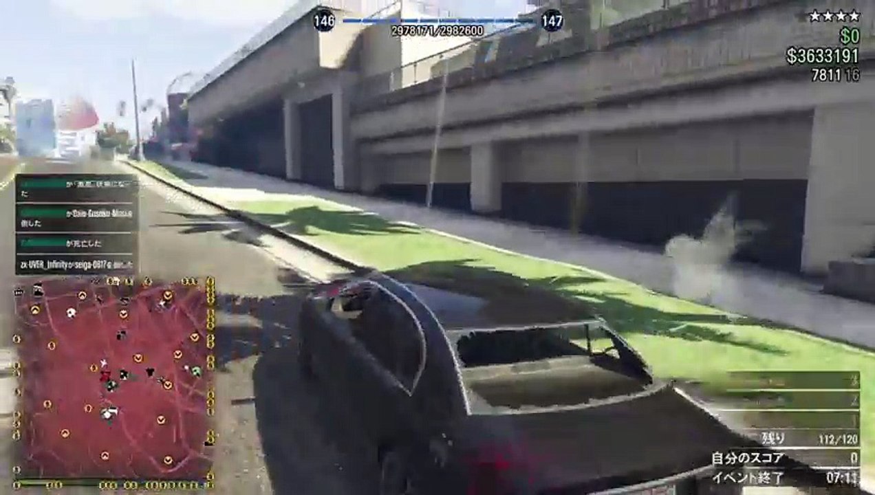 PS4から生放送　フレンドとGTA強盗でお金稼ぎ　 (20)