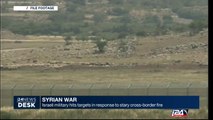 Syrian war: Israeli military hits targets