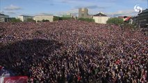 L'incroyable ambiance en Islande à la fin de la rencontre contre la France !
