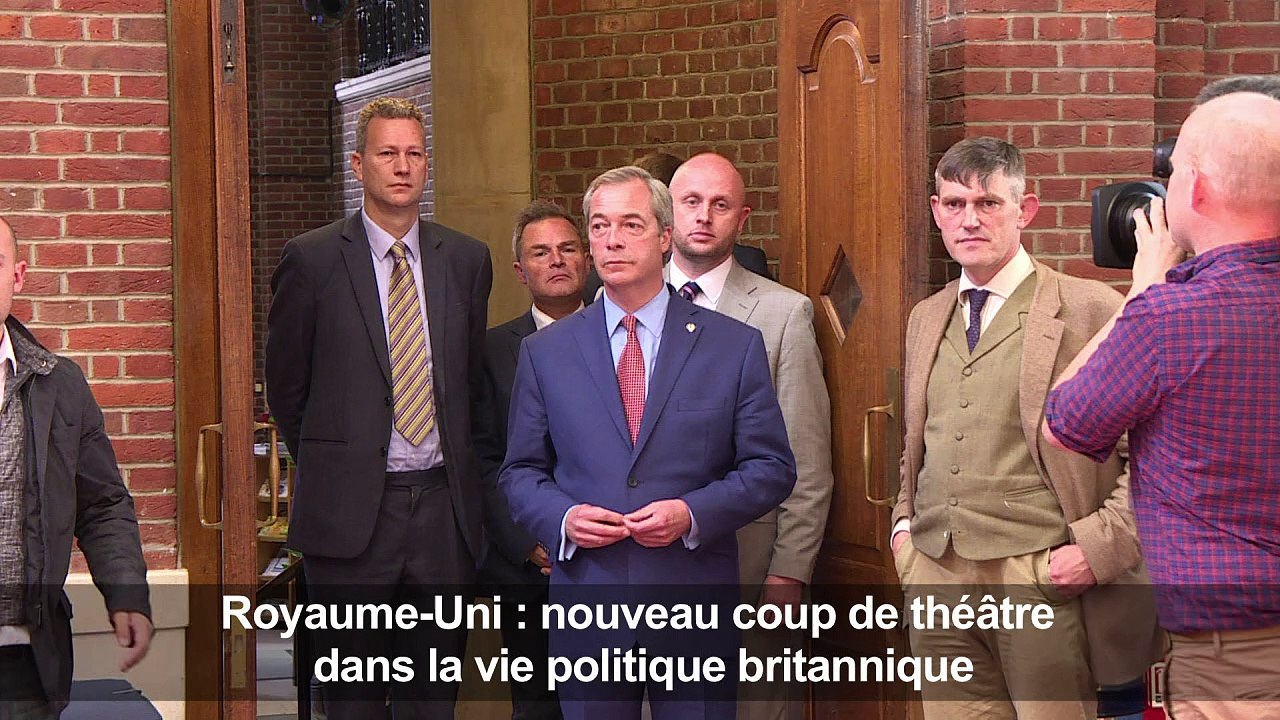Brexit: Nigel Farage démissionne de la tête de l'Ukip