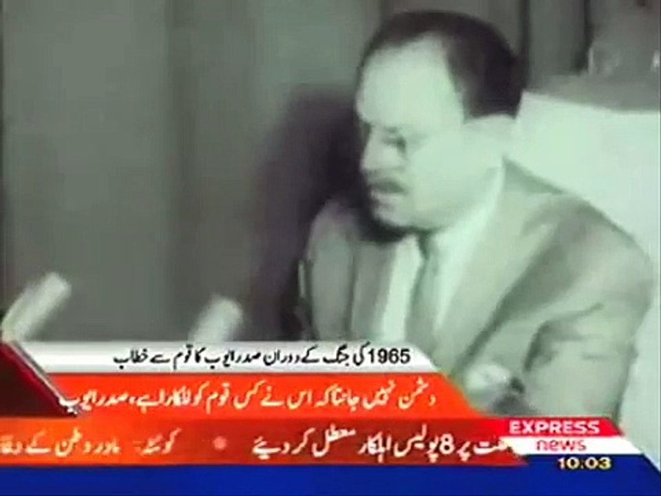 President-Ayub-Historical-Address-To-The-Nation-During-1965-Indo-Pak-War