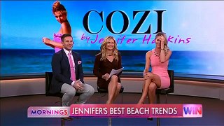 Jennifer Hawkins Swimwear on Mornings 22-11-1212