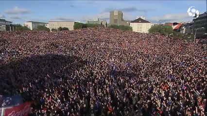 Iceland Fans Gather To Greet Their Players After Coming Home From EURO 2016