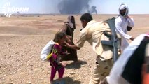 بالفيدو: طفلة تبكي و تصرخ من شدة المآسي التي عاشتها تحت حكم تنظيم داعش الارهابي