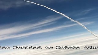 Le passager d'un avion voit une roquette lancée dans le ciel !
