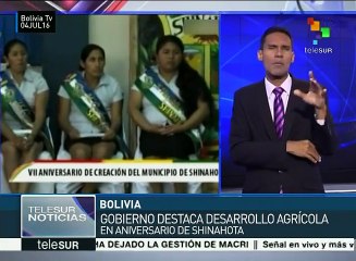 Bolivia: encabeza Linera actos por séptimo aniversario de Shinahota