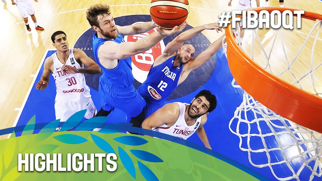 Tunisia v Italy - Highlights - 2016 FIBA Olympic Qualifying Tournament - Italy