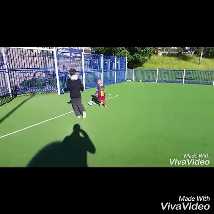 Elton Messi Murati. 3 years old football player. Messi I vogel Sweden -Albania