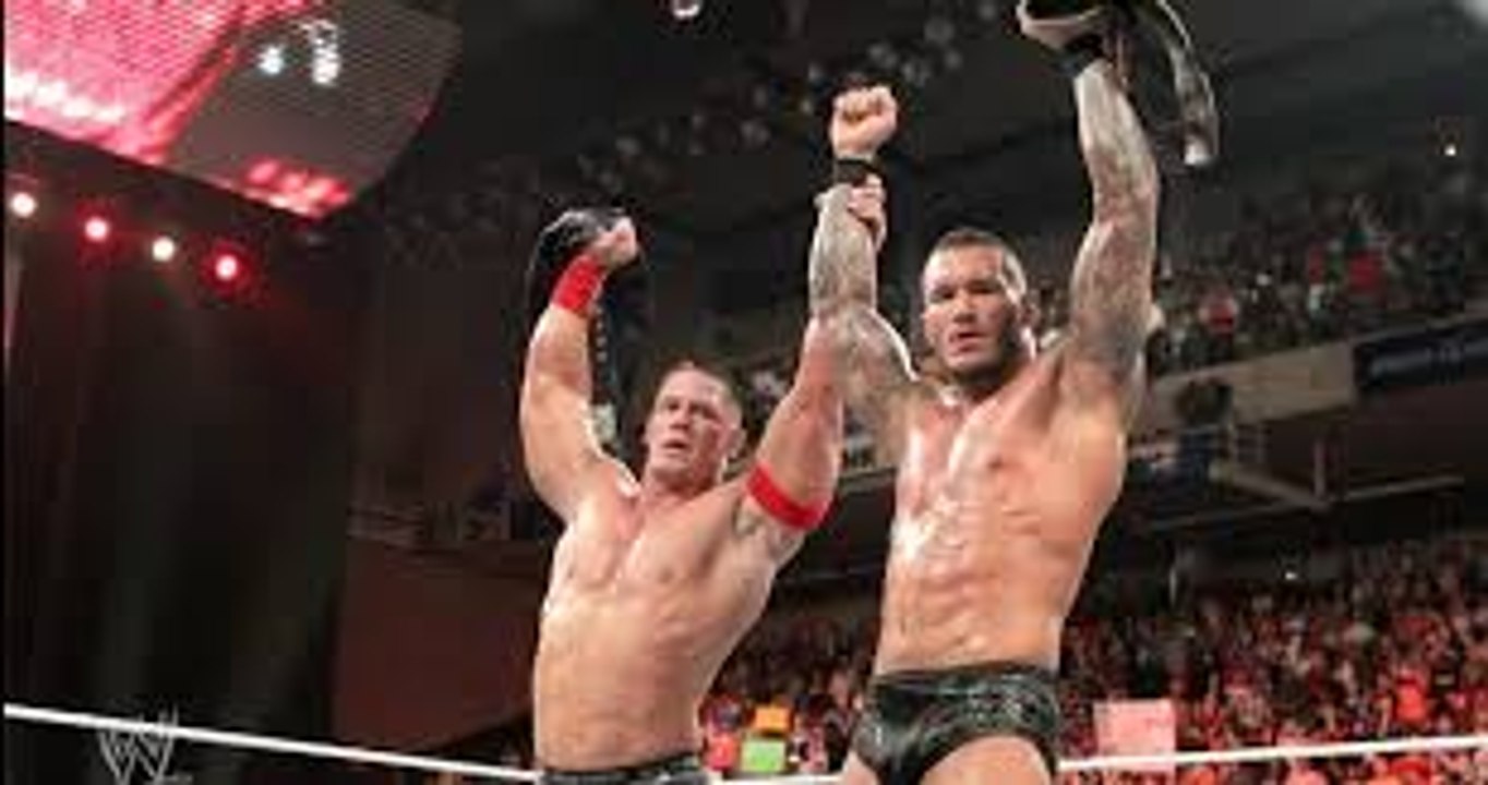 Randy orton returns after WWE Raw 2016 and saves Johncena
