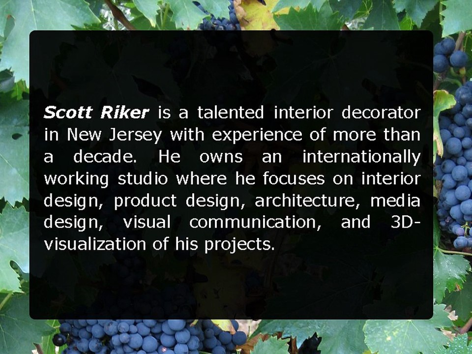Scott Riker Is A New Jersey Based Interior Designer