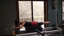 Jolie Becker demonstrate Pilates Intermediate Reformer 2 Rep Drill