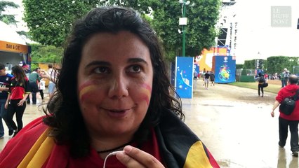 "C'est très beau de voir tous ces supporters avec les couleurs de leur pays"