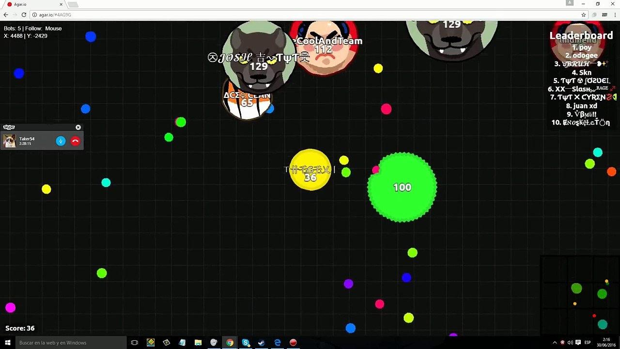 INCREIBLE! - FREE BOTS WITH MOUSE FOLLOW! - FREE AGAR.IO BOTS HACK - Link in Description
