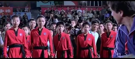 The film was cut in the movie the karate kid