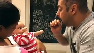 video of Salman Khan playing with his adorable nephew Ahil.