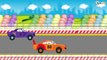 Cars & Trucks Cartoons - The Police Car & Racing Cars with Fire Trucks - Emergency Vehicles