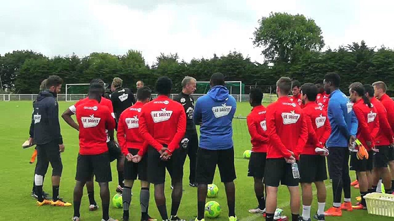 Premier entraînement de Bruno Grougi avec les Brestois