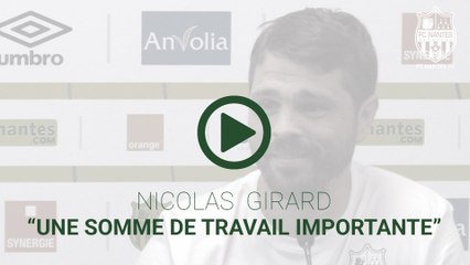 Nicolas Girard avant le stade à Annecy