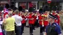 2 Mercian, Queen's Royal Hussars and Grenadier Guards march in Worcester