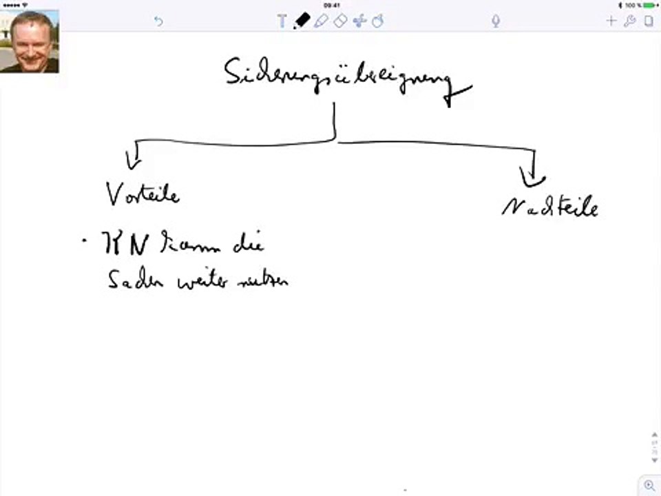 Sicherungsübereignung, Vor- und Nachteile