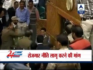 Two youth jump into Jammu and Kashmir Assembly, spark chaos