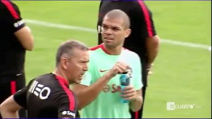 El hermetismo de Cristiano Ronaldo con la prensa en el entrenamiento de Portugal