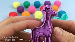 Fun Creative with Glitter Play Dough and Animal Molds for Kids