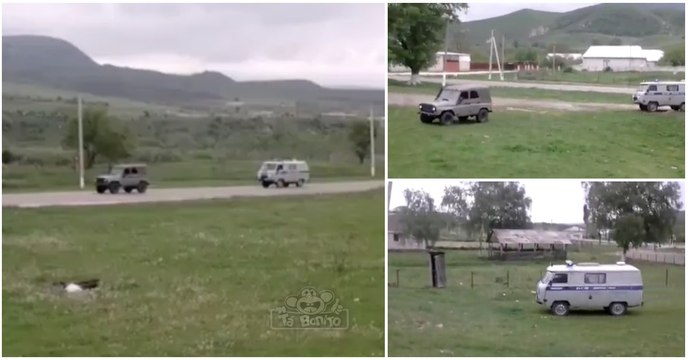 As vantagens de se ter um 4x4 na Rússia quando se foge da polícia...
