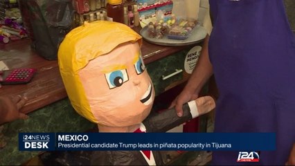 Presidential candidate Trump leads in pinata popularity in Tijuana