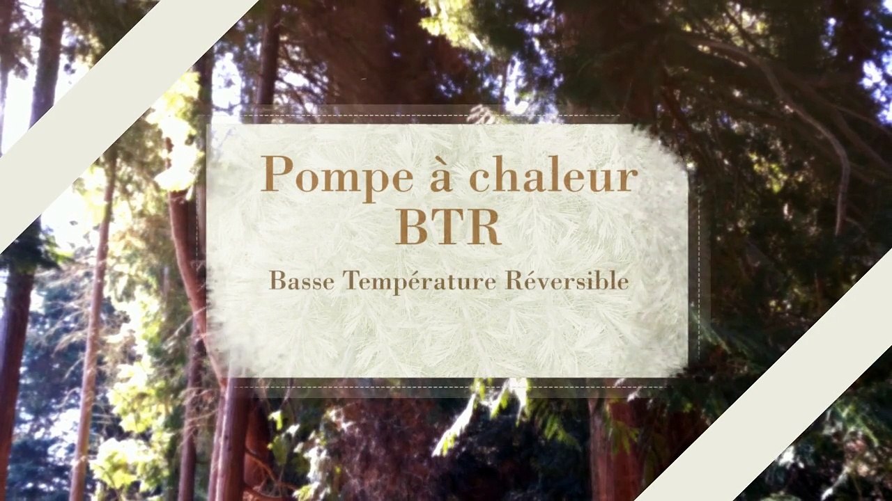 Pompe à chaleur Basse température (BTR) SDEEC