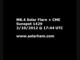 M8.4 Solar Flare   CME (3/10/2012) - SolarHam.com