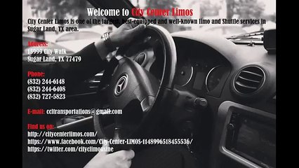 TAXI IN SUGARLAND, TX| TAXI IN STAFFORD, TX -  CITY CENTER LIMOS
