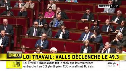 Les députés de droite quittent l'hémicycle