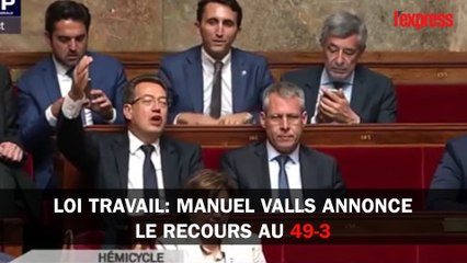 Loi Travail: Manuel Valls annonce un recours au 49-3