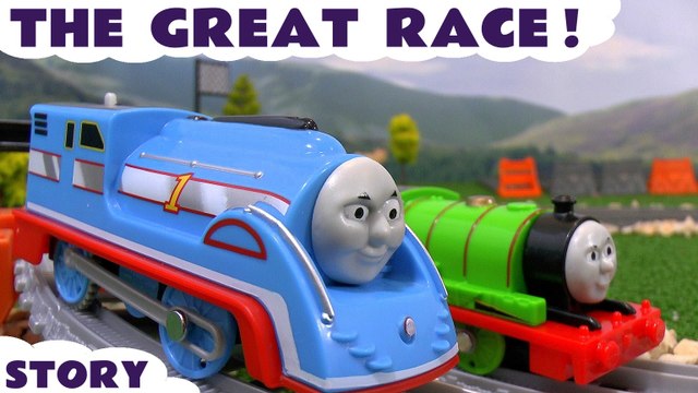 THE GREAT RACE - Join Lightning McQueen from Disney Cars and Peppa Pig as they judge The Great Race competition, Featuring Thomas and Friends characters such as Streamline Thomas, Spencer, James and Percy, and many more family fun toys
