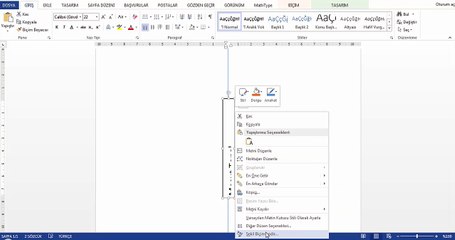 Word'de sütunlar arasına çizgi ve yazı eklemek | 2 dakikada 20 soruluk test şablonu hazırlamak
