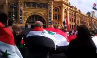 Manifestation pour la Syrie et son président Bachar al Assad à Melbourne en Australie 07/10/2012