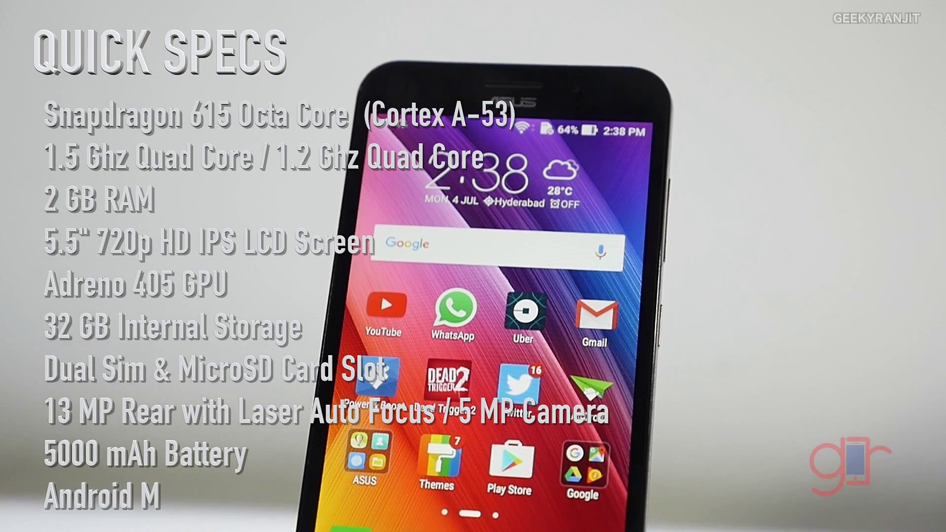 Asus Zenfone Max (2016) Budget Smartphone Review-Trendviralvideos