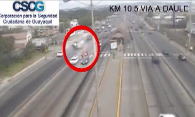 Cámara de la corporación para la seguridad capta varios accidentes