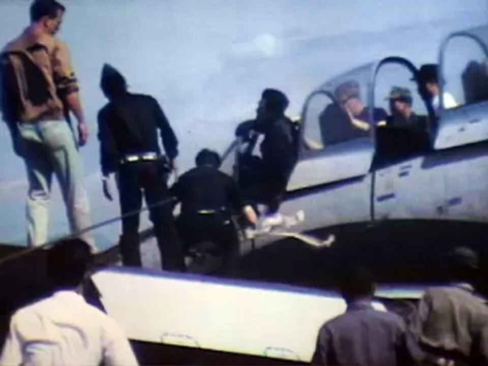 t-28 trojan pilot Nachampassak landing after being wounded laos 1970