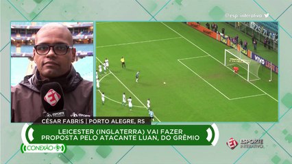 Assessor do atacante Luan, do Grêmio, se reúne com representante do Leicester, da Inglaterra