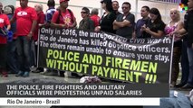 Brazilian Police Protest at Rio Airport