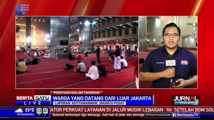 Gema Takbir di Masjid Istiqlal Berlangsung Khidmat