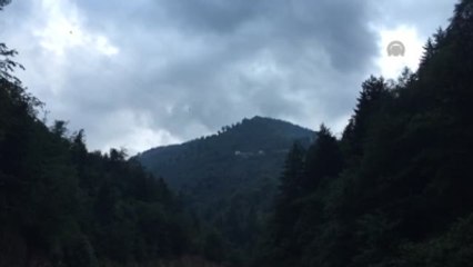 Giresun'da Askeri Helikopter Düştü - Enkaz Arama Çalışması İçin Bölgeye Giden Araçlar