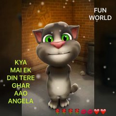 Kya ek din talking Tom singing song for Angela Hindi very funny