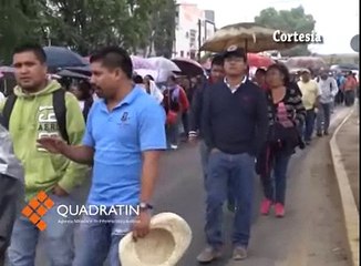 Realiza Sección 22 marchas simultáneas en Oaxaca