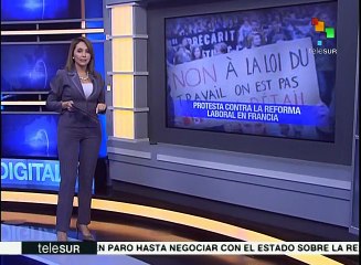 Franceses le exigen al gobierno que no apruebe reforma laboral