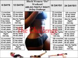 {16} ABS SO TIGHTLY RIGHT 24 DAY AB CHALLENGE..DOES IT WORK? PART 1..BLACK WOMEN DO WORK OUT