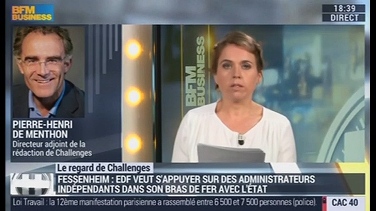 Le regard de Challenges: EDF veut s'appuyer sur des administrateurs indépendants dans son bras de fer avec l'État à propos de Fessenheim - 05/07